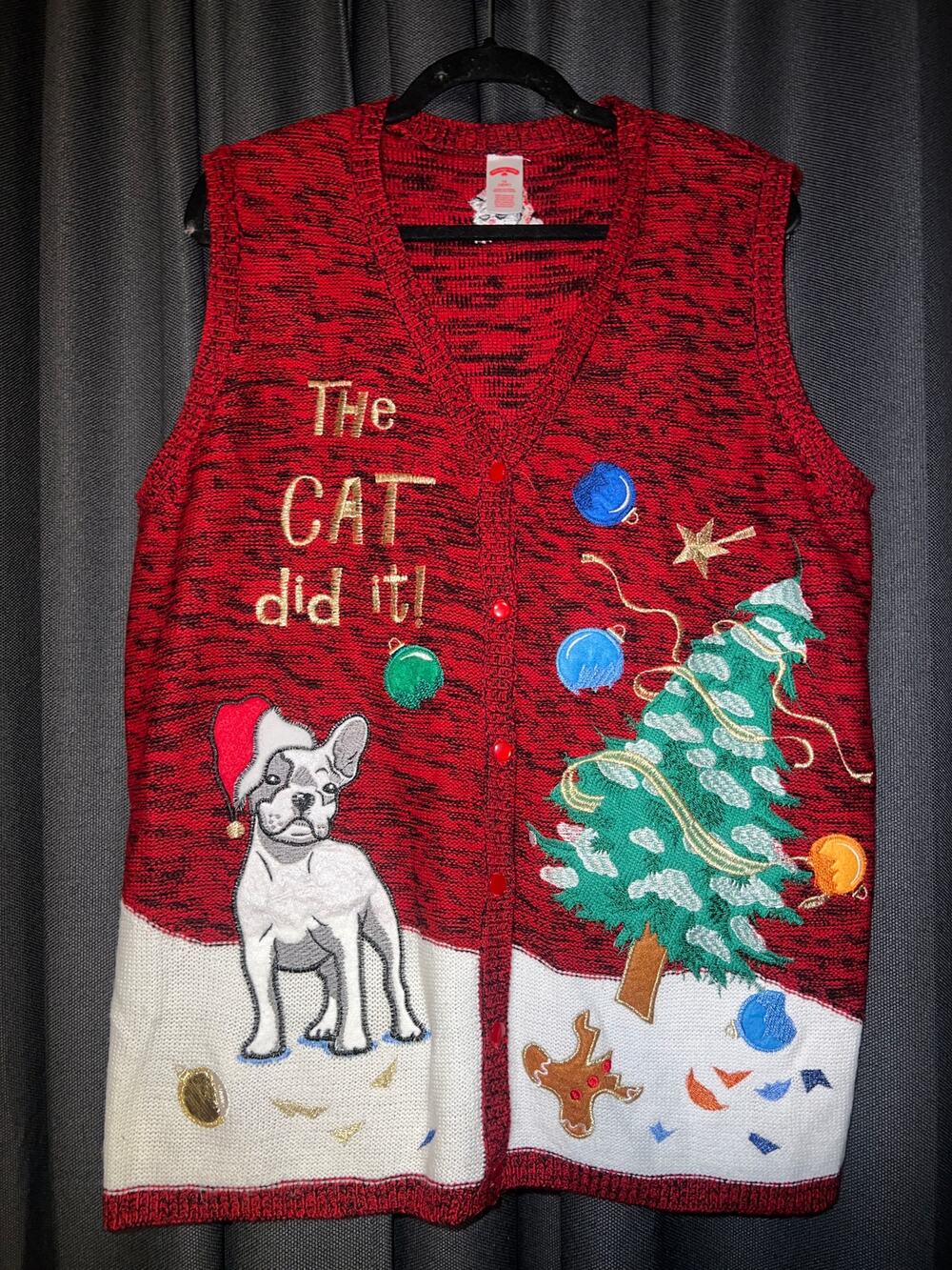 Ugly Christmas Sweater Xmas Vest Size 1X